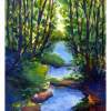 River Malini - Kanvashram - Watercolour On Fabriano Sheet Paintings - By Arunima Kapoor, Impressionism Painting Artist