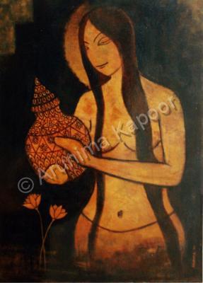 Omnipotent - Devi - Acrylic On Canvas