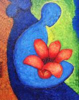 Hope - Acrylic On Canvas Paintings - By Arunima Kapoor, Expressionism- Figurative Painting Artist