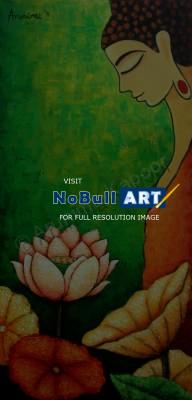 Buddha Series - Lord Buddha II - Acrylic On Canvas