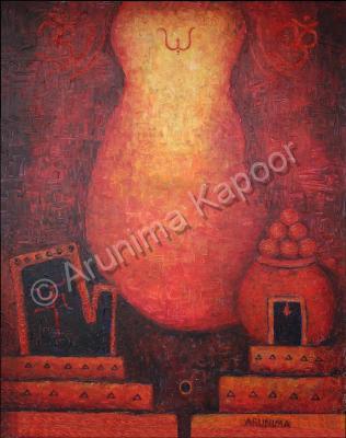 Omnipotent - Ganesha - Acrylic On Canvas