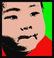 Chinese Baby - Mixed Printmaking - By Otis Porritt, Pop-Art Printmaking Artist