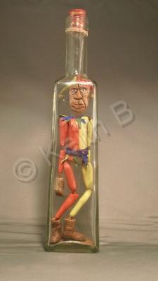 Bottle Whimsy - Marionette Man - Multi Medium