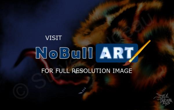 Digital Artwork - Fire Beast - Digital Image
