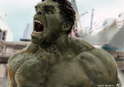 Digital Artwork - The Incredible Hulk - Digital Image