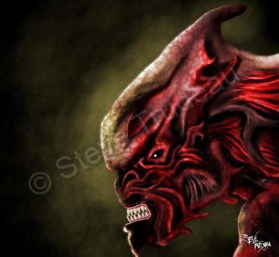 Digital Artwork - Alien Creature Concept - Digital Image