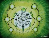 Turtle Spirit - Acrylic Paint On Canvas Paintings - By Steve Trudeau, Ojibwa Art Painting Artist