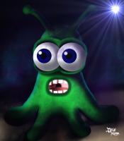 Animation Style Alien - Digital Image Digital - By Steve Trudeau, Concept Art Digital Artist