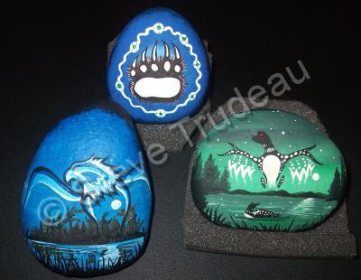 Painting - Painted Hand Picked Stones - Acrylic Paint On Stone