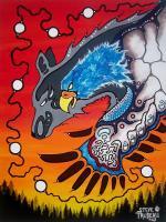 Comfort - Acrylic Paint On Canvas Paintings - By Steve Trudeau, Ojibwa Art Painting Artist