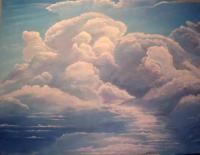 Clouds - Acrylic Paintings - By John Wise, Western Scenes Painting Artist
