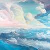 May Colored Clouds - Acrylic Paintings - By John Wise, Dreams Painting Artist