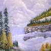 Mountain Canyon - Acrylic Paintings - By John Wise, Western Scenes Painting Artist