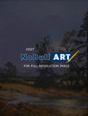 Northwest - Moonrise - Acrylic