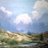 Alpine Vale - Acrylic Paintings - By John Wise, Western Scenes Painting Artist