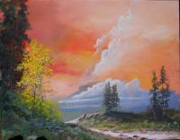 Road To Ft Rock - Acrylic Paintings - By John Wise, Dreams Painting Artist