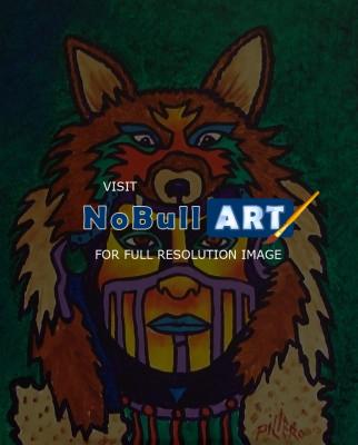 Native Americans - Moon Dog  7 - Acrylic