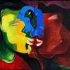 Intimate - Acrylic Paintings - By Pramod Sahay, Stylized Painting Artist