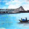 Howrah Bridge - Watercolor Paintings - By Siddharth Kumar, Abstract Painting Artist
