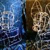 Chihuahua In Chanel Handbag - Wire Sculptures - By Matthew J Rice, Abstract Sculpture Artist