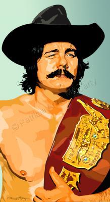 Portraits - The Last Cowboy Champion - Digital Painting With Lasso To