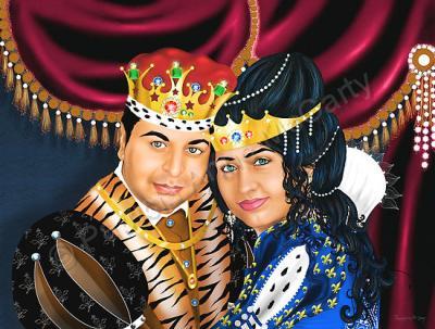 Client Order - The Royal Couple - Digital Airbrush