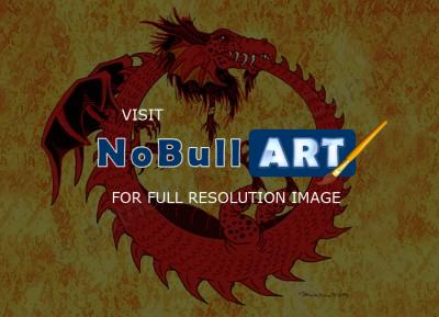 Myth - Dragon - Hand Drawn And Digitally Color
