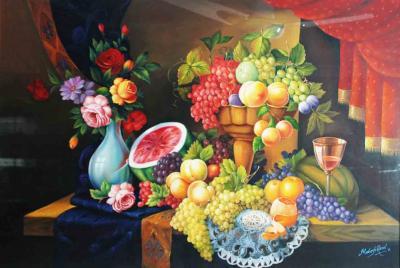 Oil On Canvas - Stillife - Oil On Canvas