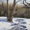 Winter Stream - Watercolor Paintings - By Jay Moncrief, Watercolor Painting Artist