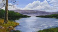 Peaceful Getaway - Acrylic Paintings - By Jay Moncrief, Landscape Painting Artist