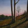 Evening Trees - Watercolor Paintings - By Jay Moncrief, Landscape Painting Artist