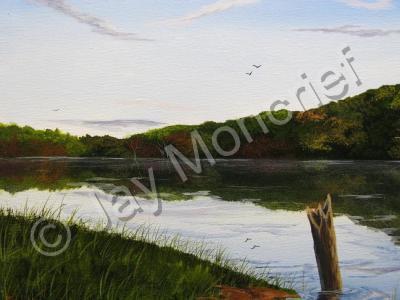 Acrylic Landscape - Fall Reflections - Acrylic