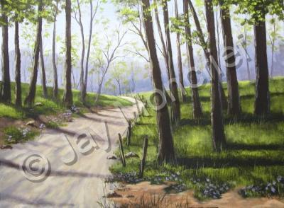 Acrylic Landscape - Dirt Road - Acrylic