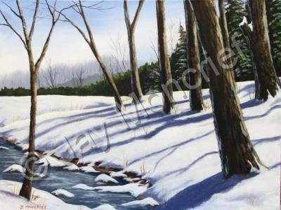 Acrylic Landscape - Winter Warming - Acrylic