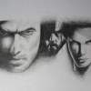 Three Faces - Pencil Drawings - By Quinton Meyer, Potrait Drawing Artist