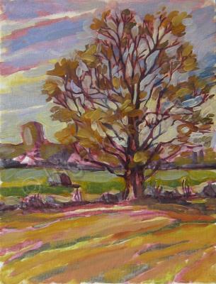 Landscape - Farm Tree - Oil