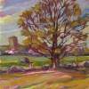 Farm Tree - Oil Paintings - By Inga Karelina, Impressionism Painting Artist