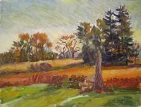 Landscape - Farm Landscape - Oil