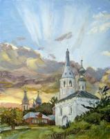 Summer In Suzdal - Oil Paintings - By Inga Karelina, Impressionism Painting Artist