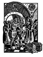 Overseas Ambassadors - Linocut Printmaking - By Inga Karelina, Engraving Printmaking Artist