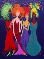 Spirited Women Collection - Best Friends - Acrylic On Canvas
