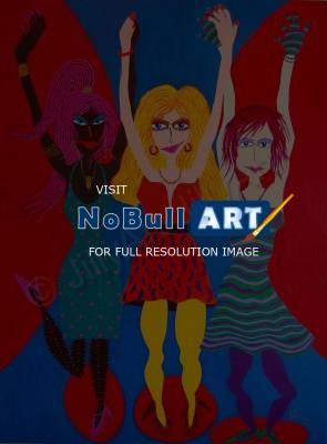 Spirited Women Collection - Dancin - Acrylic On Canvas