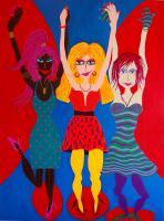 Spirited Women Collection - Dancin - Acrylic On Canvas