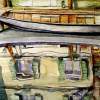 Reflections - Watercolor Paintings - By Manuel Gonzales, Architectural Realism Painting Artist