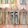 Finestre - Watercolor Paintings - By Manuel Gonzales, Architectural Realism Painting Artist