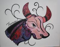 Animorph - Taurus - Acrylicoil On Canvas