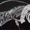 Alien - Glass Glasswork - By Rob Hill, Hand Glass Engraving Glasswork Artist