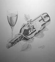 Still Life - Celebration - Charcoal And Graphite