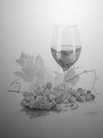 Still Life - Harvest Time - Charcoal And Graphite