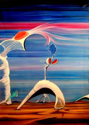 Surrealism - Acceleration - Oil On Canvas